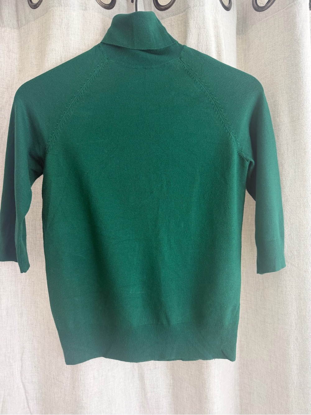 Zara Emerald Green Ribbed Knit Top